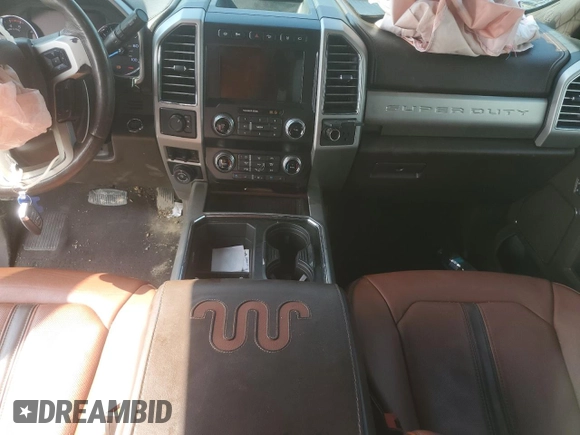 2021 Ford F-350 XL with VIN 1FT8W3DT1MED18581, listed as a Copart auction lot 63862105 with 145,308 mi miles and Salvage title. Bid and sale history available at DreamBid. Image 8.