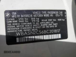 2011 BMW 5 Series 535i Gran Turismo with VIN WBASN2C56BC201817, listed as a Copart auction lot 87544985 with 71,354 mi miles and Salvage Title. Bid and sale history available at carsss.com. Image 14.