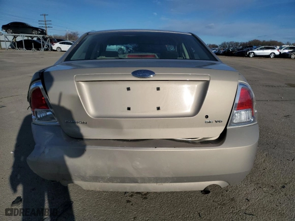 2006 Ford Fusion SE with VIN 3FAFP07176R160637, listed as a Copart auction lot 49464605 with 0 mi miles and Salvage Title. Bid and sale history available at carsss.com. Image 6.