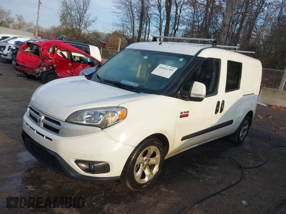 2018 Ram ProMaster City Cargo Van Tradesman SLT with VIN ZFBERFBB7J6H77745, listed as a IAAI auction lot 40864789 with 179,657 mi miles. Bid and sale history available at carsss.com. Image 17.