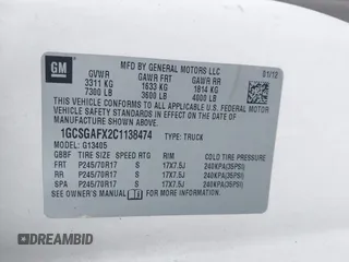 2012 Chevrolet Express Cargo with VIN 1GCSGAFX2C1138474, listed as a IAAI auction lot 42203857 with 304,111 mi miles and . Bid and sale history available at DreamBid. Image 9.