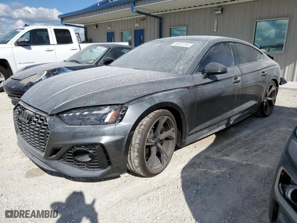 2024 Audi RS 5 Sportback with VIN WUAAWCF58RA902364, listed as a Copart auction lot 85531744 with 2,901 mi miles and Salvage Title. Bid and sale history available at carsss.com. Image 1.