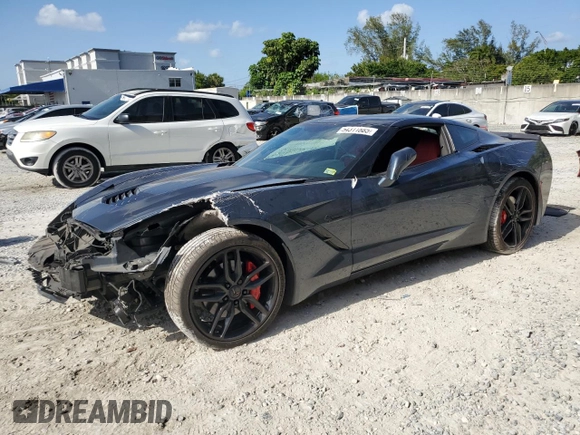 2019 Chevrolet Corvette 1LT with VIN 1G1YB2D71K5114247, listed as a Copart auction lot 54311885 with 60,498 mi miles and Salvage title. Bid and sale history available at DreamBid. Image 1.