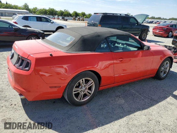 2013 Ford Mustang V6 with VIN 1ZVBP8EM2D5203895, listed as a Copart auction lot 55858695 with 110,219 mi miles and Salvage title. Bid and sale history available at DreamBid. Image 3.
