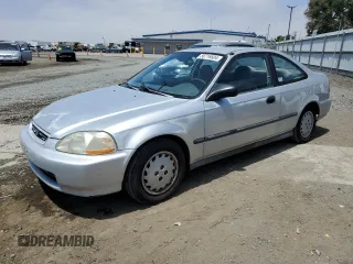1997 Honda Civic DX with VIN 1HGEJ6128VL021000, listed as a Copart auction lot 56716604 with 152,654 mi miles and Salvage Title. Bid and sale history available at carsss.com. Image 1.