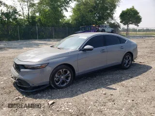 2024 Honda Accord EX-L z VIN 1HGCY2F68RA017005, wystawiony jako Copart lot #59007135 z przebiegiem 6 696 mil mil oraz Szkoda całkowita • Salvage title. Historia ofert i sprzedaży dostępna na DreamBid. Obrazek 1.