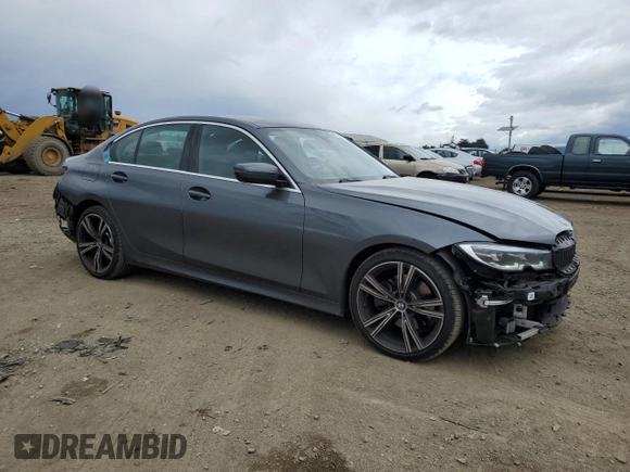 2021 BMW 3 Series 330e with VIN 3MW5P7J02M8B94208, listed as a Copart auction lot 48971455 with 22,228 mi miles and Salvage Title. Bid and sale history available at carsss.com. Image 4.