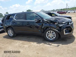 2023 Chevrolet Traverse LS with VIN 1GNERFKWXPJ265049, listed as a IAAI auction lot 42554797 with 23,385 mi miles and . Bid and sale history available at DreamBid. Image 13.