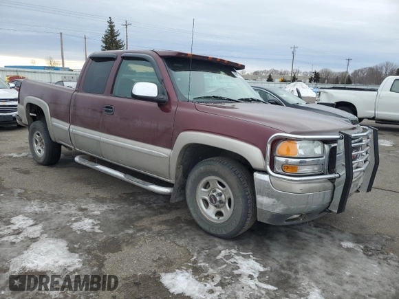 2000 GMC New Sierra 1500 SL with VIN 2GTEC19V1Y1185757, listed as a Copart auction lot 42606995 with 113,635 mi miles and Salvage Title. Bid and sale history available at carsss.com. Image 4.