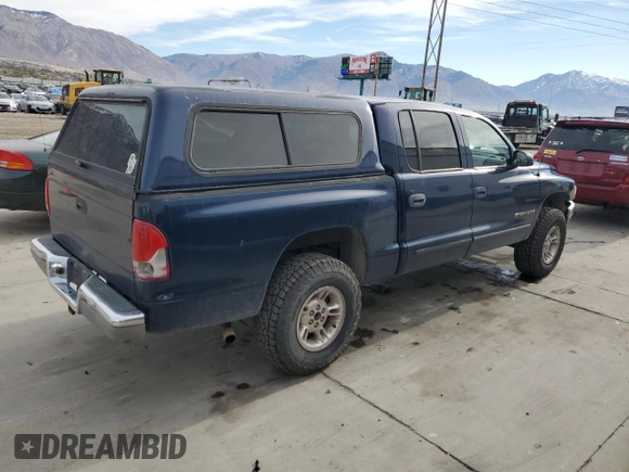 2002 Dodge Dakota SLT with VIN 1B7HG48N32S720700, listed as a Copart auction lot 80234494 with 207,035 mi miles and Salvage Title. Bid and sale history available at carsss.com. Image 3.