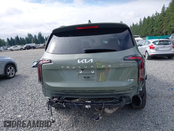 2024 Kia Telluride EX X-Line with VIN 5XYP3DGC6RG488665, listed as a IAAI auction lot 42585925 with 28,906 mi miles and . Bid and sale history available at DreamBid. Image 16.