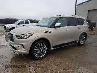 2021 Infiniti QX80 SENSORY with VIN JN8AZ2BE7M9268337, listed as a Copart auction lot 44951375 with 20,752 mi miles and Salvage Title. Bid and sale history available at carsss.com. Image 1.