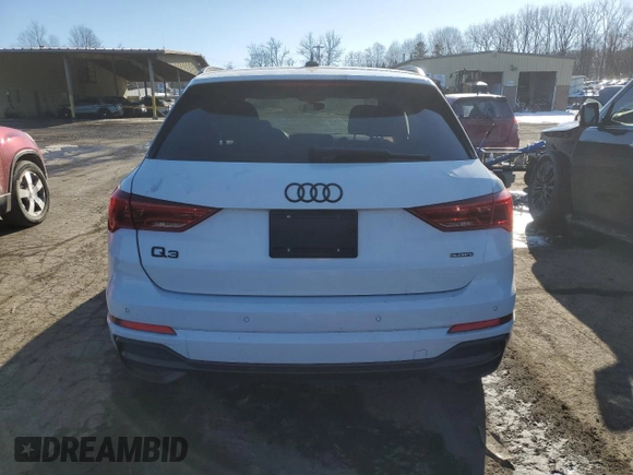 2022 Audi Q3 S line Premium Plus with VIN WA1EECF38N1075972, listed as a Copart auction lot 42733755 with 59,152 mi miles and Non Repairable. Bid and sale history available at carsss.com. Image 6.