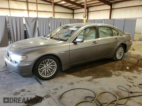 2004 BMW 7 Series 745Li z VIN WBAGN63584DS55291, wystawiony jako Copart lot #79178494 z przebiegiem 135 923 mil mil oraz Szkoda całkowita • Salvage title. Historia ofert i sprzedaży dostępna na DreamBid. Obrazek 1.