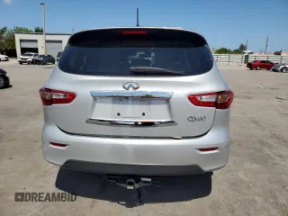 2014 Infiniti QX60 with VIN 5N1AL0MM5EC552698, listed as a Copart auction lot 57071675 with 123,610 mi miles and Salvage title. Bid and sale history available at DreamBid. Image 6.