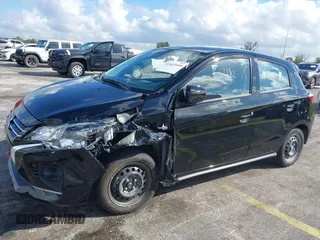 2024 Mitsubishi Mirage ES with VIN ML32AUHJ2RH019841, listed as a IAAI auction lot 41623414 with 6,629 mi miles and . Bid and sale history available at DreamBid. Image 6.