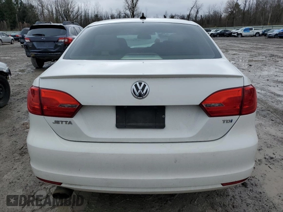2012 Volkswagen Jetta Sedan TDI with VIN 3VW3L7AJ9CM091367, listed as a Copart auction lot 52708305 with 142,883 mi miles and Salvage Title. Bid and sale history available at carsss.com. Image 6.