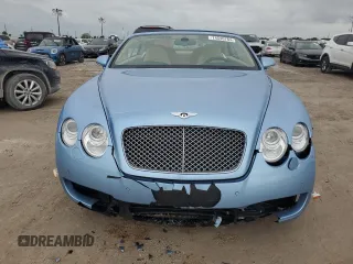 2007 Bentley Continental GT with VIN SCBDR33WX7C047167, listed as a Copart auction lot 74546784 with 0 mi miles and Salvage Title. Bid and sale history available at carsss.com. Image 5.
