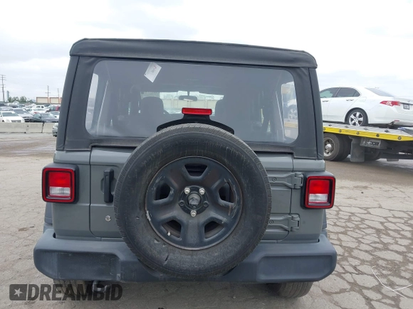 2022 Jeep Wrangler Unlimited Sport S with VIN 1C4HJXDG8NW126143, listed as a IAAI auction lot 42197273 with 44,472 mi miles and . Bid and sale history available at DreamBid. Image 16.