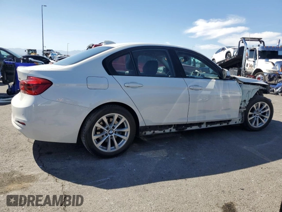 2017 BMW 3 Series 320i with VIN WBA8E1G33HNU17585, listed as a Copart auction lot 47056935 with 87,050 mi miles and Salvage Title. Bid and sale history available at carsss.com. Image 3.