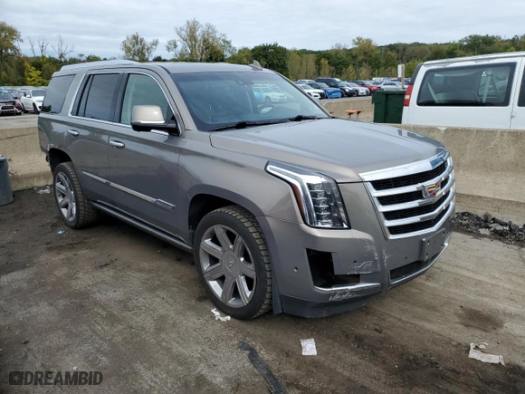 2017 Cadillac Escalade Premium Luxury with VIN 1GYS4CKJ6HR255175, listed as a Copart auction lot 71528754 with 107,626 mi miles and Salvage Title. Bid and sale history available at carsss.com. Image 4.