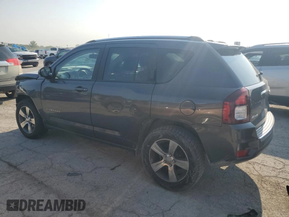 2017 Jeep Compass Latitude with VIN 1C4NJDEB4HD164960, listed as a Copart auction lot 59114645 with 118,921 mi miles and Salvage title. Bid and sale history available at DreamBid. Image 2.