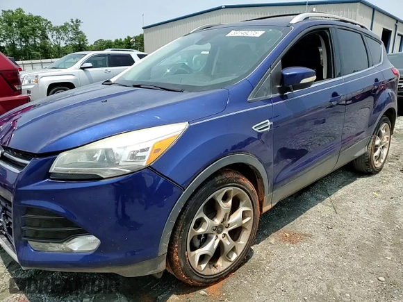 2013 Ford Escape Titanium with VIN 1FMCU0J94DUC18516, listed as a Copart auction lot 59149275 with 88,734 mi miles and Salvage title. Bid and sale history available at DreamBid. Image 14.