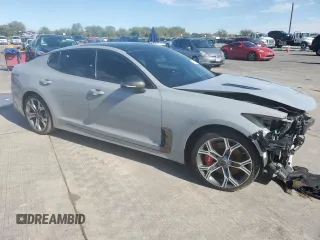 2019 Kia Stinger GT1 with VIN KNAE45LC1K6045278, listed as a Copart auction lot 78617794 with Not Provided miles and Salvage Title. Bid and sale history available at DreamBid. Image 4.