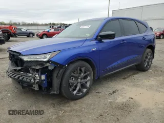 2022 Acura MDX w/A-Spec Package with VIN 5J8YE1H0XNL035540, listed as a Copart auction lot 51277775 with 33,724 mi miles and Salvage Title. Bid and sale history available at carsss.com. Image 1.