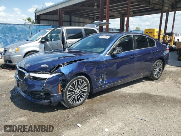 2020 BMW 5 Series 530i with VIN WBAJR3C00LWW76874, listed as a Copart auction lot 50903615 with 24,743 mi miles and Non Repairable. Bid and sale history available at DreamBid. Image 1.