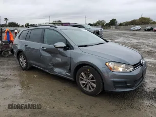 2017 Volkswagen Golf SportWagen S with VIN 3VWC17AUXHM502394, listed as a Copart auction lot 45247565 with 100,260 mi miles and Salvage Title. Bid and sale history available at carsss.com. Image 4.