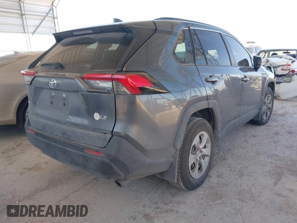 2019 Toyota RAV4 LE with VIN JTMH1RFV4KD037099, listed as a IAAI auction lot 41719515 with 56,882 mi miles. Bid and sale history available at carsss.com. Image 4.