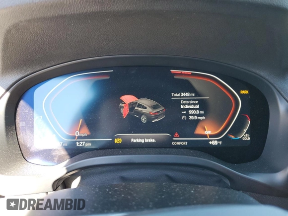 2023 BMW X4 xDrive30i z VIN 5UX33DT06P9P70764, wystawiony jako Copart lot #37481653 z przebiegiem 3 448 mil mil oraz . Historia ofert i sprzedaży dostępna na DreamBid. Obrazek 9.