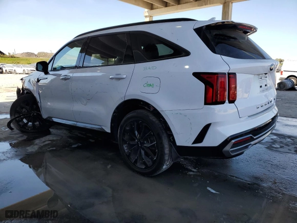 2021 Kia Sorento SX with VIN 5XYRK4LF7MG037085, listed as a Copart auction lot 48040225 with 62,293 mi miles and Non Repairable. Bid and sale history available at carsss.com. Image 2.