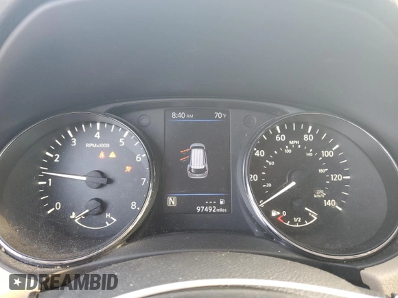 2020 Nissan Rogue SL with VIN 5N1AT2MT5LC751654, listed as a Copart auction lot 82113304 with 97,492 mi miles and Salvage Title. Bid and sale history available at carsss.com. Image 9.