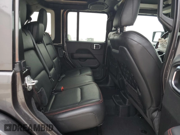 2021 Jeep Wrangler Unlimited Rubicon with VIN 1C4JJXFM1MW760378, listed as a Copart auction lot 43806965 with 38,542 mi miles and Salvage Title. Bid and sale history available at carsss.com. Image 11.