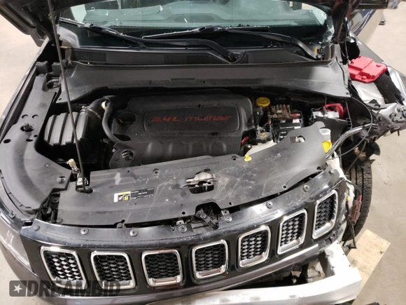 2020 Jeep Compass Latitude with VIN 3C4NJDBB7LT156620, listed as a Copart auction lot 81154344 with 55,098 mi miles and Salvage Title. Bid and sale history available at carsss.com. Image 14.
