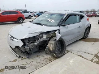 2013 Hyundai Veloster w/Black Int with VIN KMHTC6AD7DU131655, listed as a Copart auction lot 48829615 with 75,492 mi miles and Salvage Title. Bid and sale history available at carsss.com. Image 1.