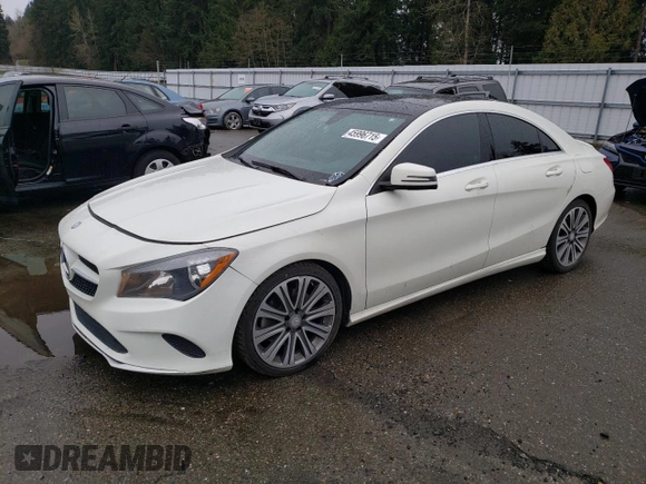 2017 Mercedes-Benz CLA 250 with VIN WDDSJ4GB0HN492621, listed as a Copart auction lot 45996715 with 110,630 mi miles and Salvage Title. Bid and sale history available at DreamBid. Image 1.