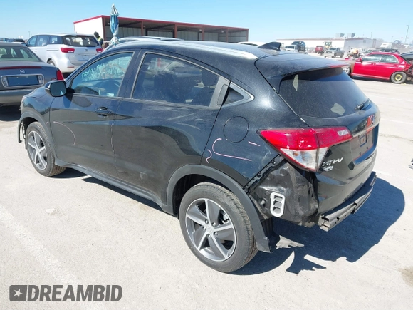 2021 Honda HR-V EX with VIN 3CZRU6H54MM728819, listed as a IAAI auction lot 41685131 with 18,091 mi miles. Bid and sale history available at carsss.com. Image 3.