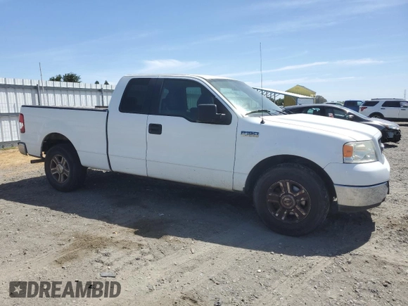 2005 Ford F-150 XLT with VIN 1FTPX12575FB38163, listed as a Copart auction lot 57256425 with 150,834 mi miles and Clean title. Bid and sale history available at DreamBid. Image 4.