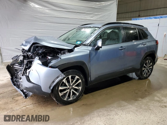 2023 Toyota Corolla Cross XLE with VIN 7MUEAABG4PV062131, listed as a Copart auction lot 56090105 with 43,409 mi miles and Salvage title. Bid and sale history available at DreamBid. Image 1.