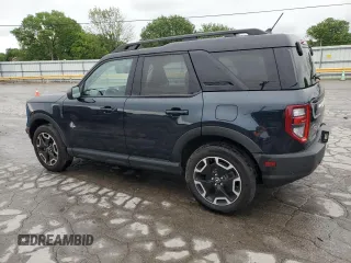 2023 Ford Bronco Sport Outer Banks z VIN 3FMCR9C6XPRD86181, wystawiony jako Copart lot #53264485 z przebiegiem 22 464 mil mil oraz Szkoda całkowita • Salvage title. Historia ofert i sprzedaży dostępna na DreamBid. Obrazek 2.