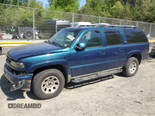 2005 Chevrolet Suburban Z71 z VIN 3GNFK16Z25G202817, wystawiony jako Copart lot #55101935 z przebiegiem 150 572 mil mil oraz Szkoda całkowita • Salvage title. Historia ofert i sprzedaży dostępna na DreamBid. Obrazek 1.