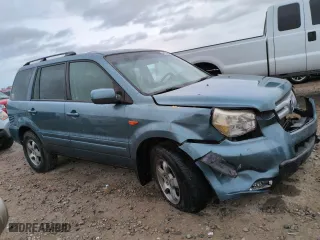 2006 Honda Pilot EX-L with RES with VIN 2HKYF18606H510828, listed as a Copart auction lot 43736835 with 247,008 mi miles and Salvage Title. Bid and sale history available at carsss.com. Image 4.