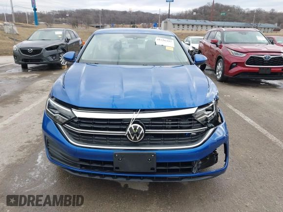 2023 Volkswagen Jetta S with VIN 3VW5M7BU0PM027528, listed as a IAAI auction lot 41526397 with 10,632 mi miles and . Bid and sale history available at DreamBid. Image 12.
