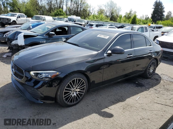 2022 Mercedes-Benz C 300 with VIN W1KAF4HB5NR052877, listed as a Copart auction lot 56477585 with 15,628 mi miles and Salvage title. Bid and sale history available at DreamBid. Image 1.