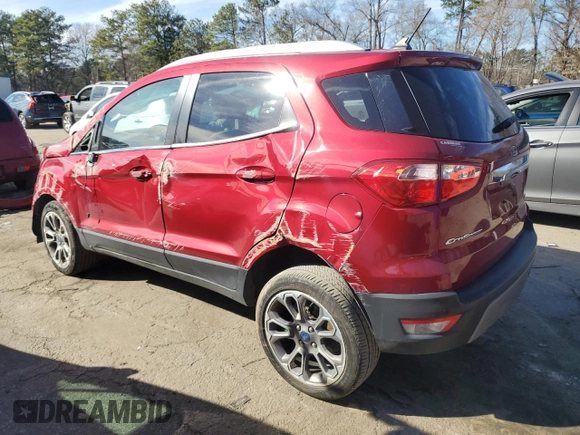 2019 Ford EcoSport Titanium with VIN MAJ6S3KL1KC291709, listed as a Copart auction lot 46219465 with 42,724 mi miles and Salvage Title. Bid and sale history available at DreamBid. Image 2.