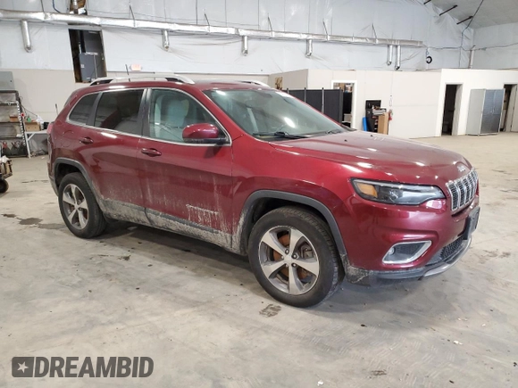 2019 Jeep Cherokee High Altitude with VIN 1C4PJMDX9KD126752, listed as a Copart auction lot 53876805 with 89,454 mi miles and Non repairable. Bid and sale history available at DreamBid. Image 4.