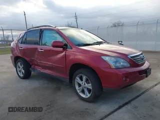 2008 Lexus RX 400h with VIN JTJGW31U082851762, listed as a IAAI auction lot 41232400 with 104,326 mi miles and . Bid and sale history available at DreamBid. Image 1.